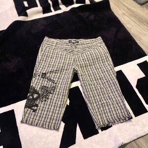 Y2K Abbey Dawn plaid shorts